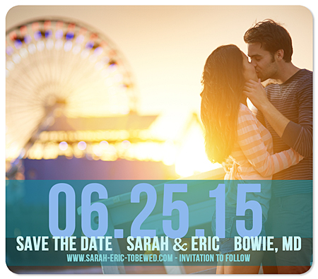 "Bold Date" Save the Date Magnet
